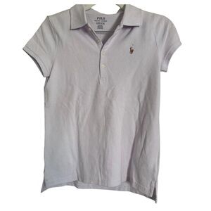 Ralph Lauren White Polo Shirt with Iconic Logo and Relaxed Fit